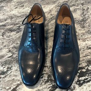 brand new, never worn TLB Mallorca navy oxfords.  Size 8 UK, 8USA.